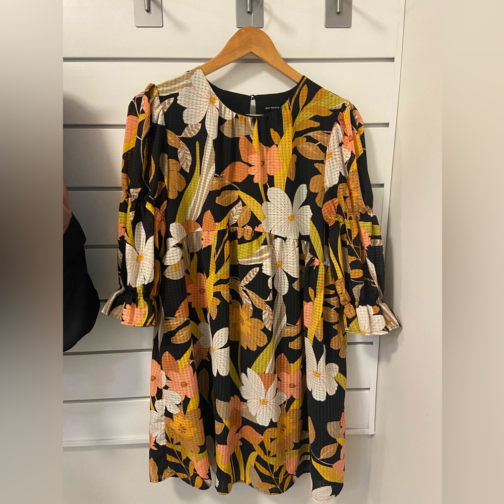 Who What Wear 🌸 floral babydoll dress, size small